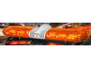 Barral Luminico SOS 600mm Con 4 TRIOPTICOS LED AMBAR